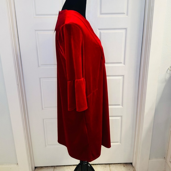 NWT Jude Connally Kerry Dress in Red Velvet- SMALL - Picture 7 of 12